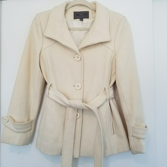 Bromley | Jackets & Coats | Bromley Beige Wool Jacket | Poshmark